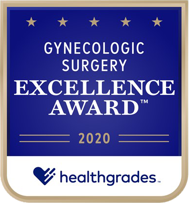 Healthgrades Gynecologic Surgery Excellence Award 2020 seal