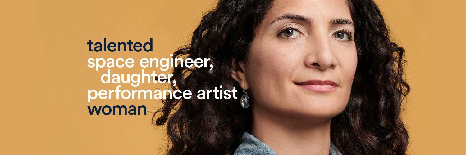 talented space engineer, daughter, performance artist woman